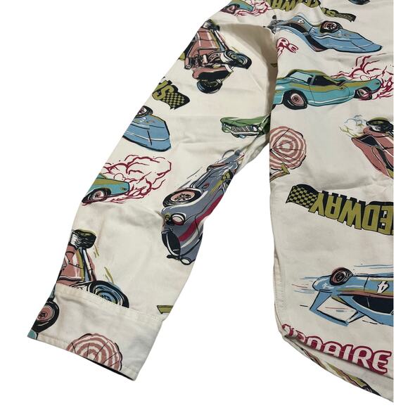 9-48 BILLIONAIRE BOYS CLUB Men's BB Burnout Woven Longsleeve Top White XL - Picture 5 of 7